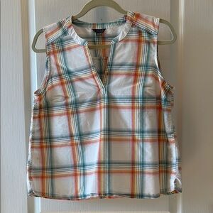 Women’s Eddie Bauer Plaid Sleeveless Top